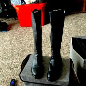 Black Gucci ridding boots